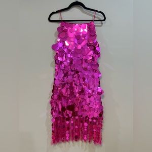 Nasty Gal Disc Fringe Mini Dress
